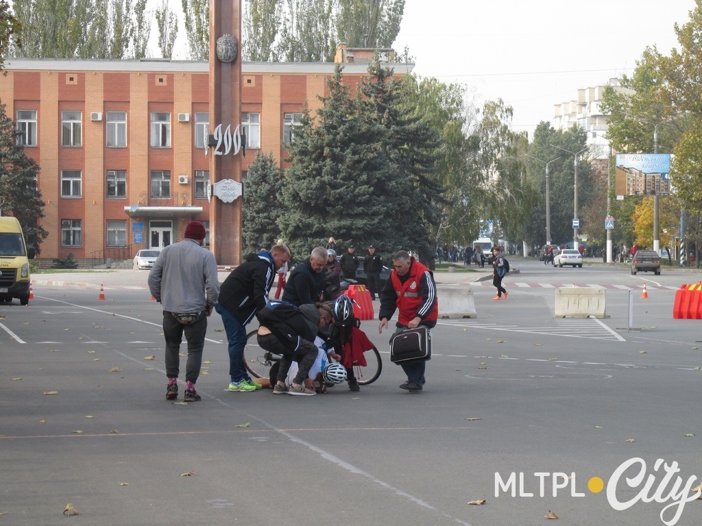 На велотрассе не обошлось без ЧП