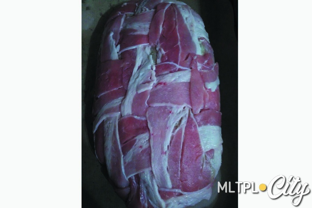 Митлоф в плетенке до духовки