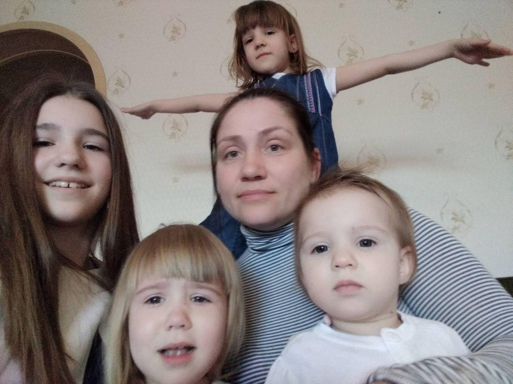 В многодетной семье Ольги пост честный