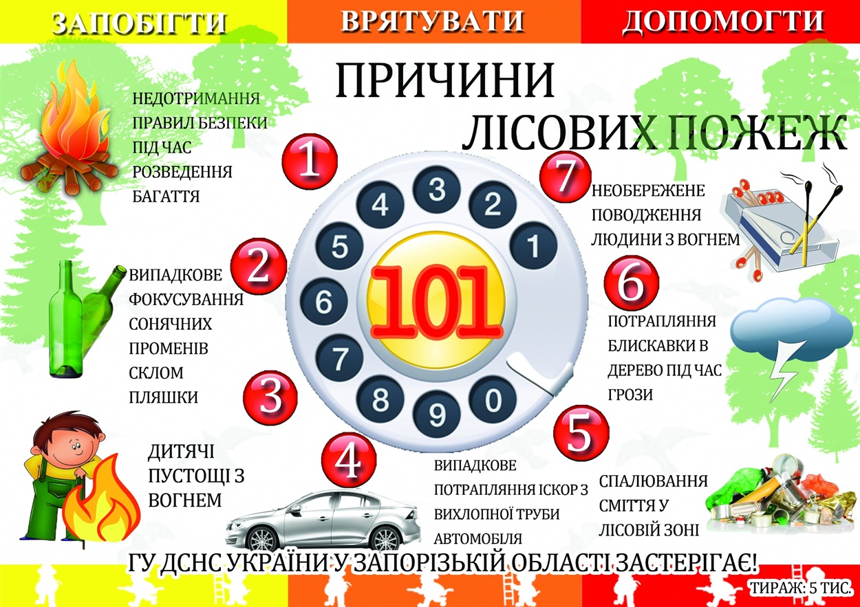 Причины лесных пожаров ​
