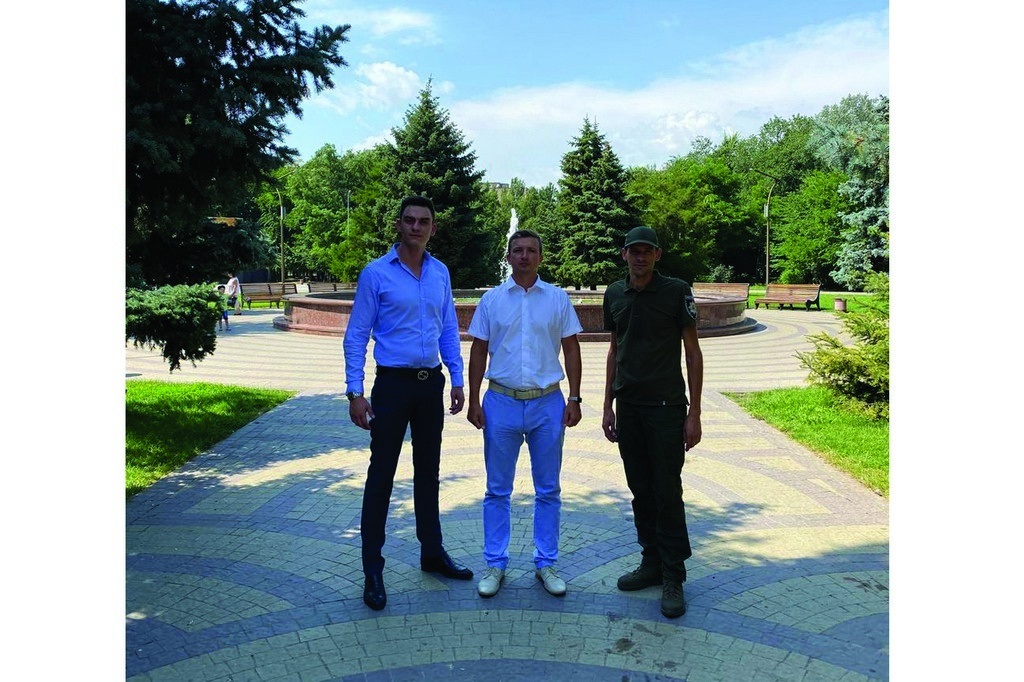 Зліва направо: Ян Ковлаков, Олексій Громико і головний фахивець відділу Максим Галуцький