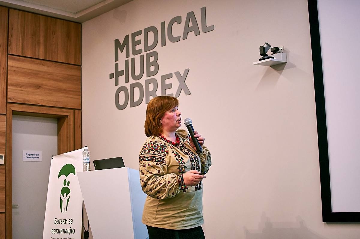 Лікарка, членкіня правління у ГО "Батьки за вакцинацію" Надія Дребот