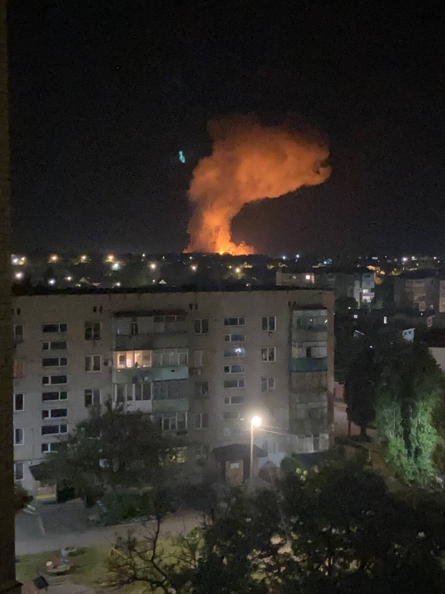 У Бердянську палав газогін, 8 червня 