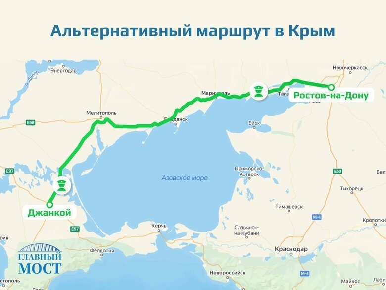 "Альтернативний" маршрут з РФ до Криму